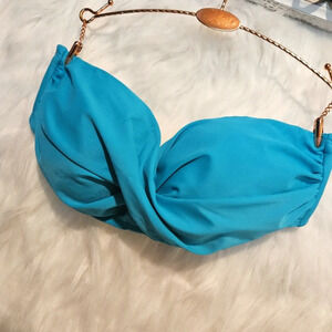 George Twist Front Padded Bandeau Bikini Top